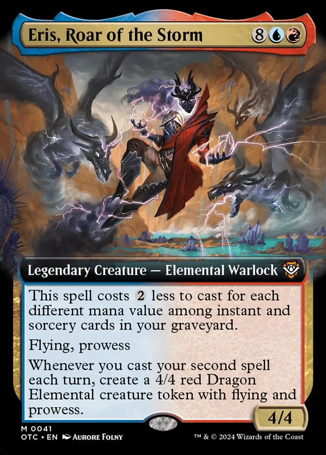 2024 Outlaws of Thunder Junction Commander Eris, Roar of the Storm mythic #41 mythic card image