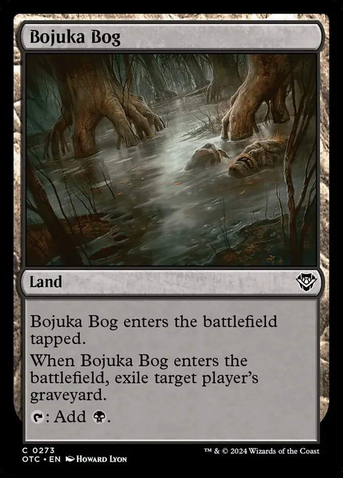 2024 Outlaws of Thunder Junction Commander Bojuka Bog common #273 common card image