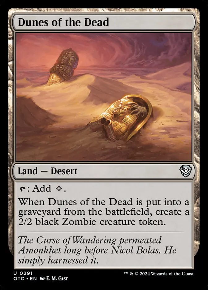 2024 Outlaws of Thunder Junction Commander Dunes of the Dead #291 uncommon card image