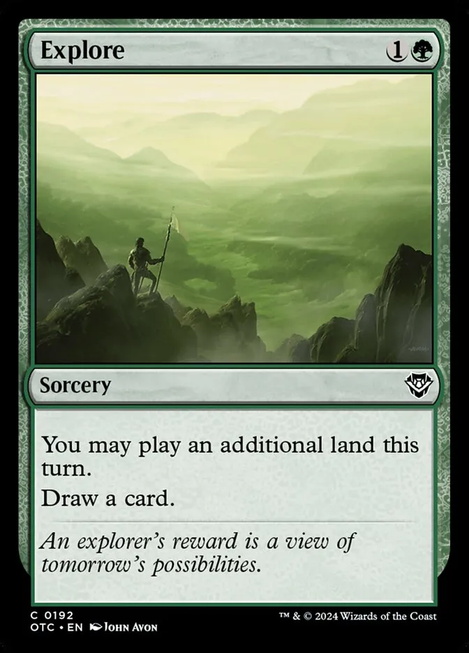 2024 Outlaws of Thunder Junction Commander Explore common #192 common card image