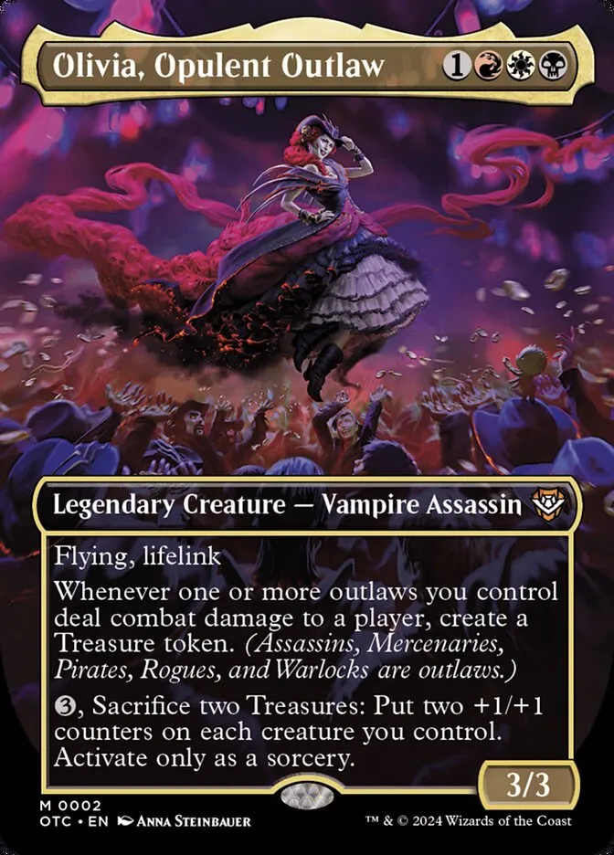 2024 Outlaws of Thunder Junction Commander Olivia, Opulent Outlaw mythic #2 mythic card image