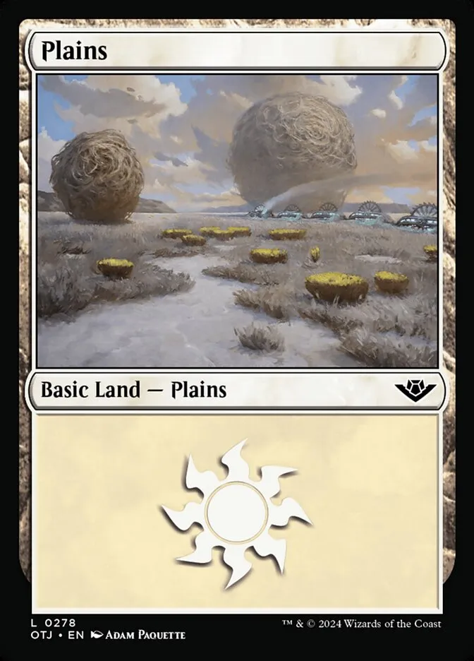 2024 Outlaws of Thunder Junction Plains #278 common card image