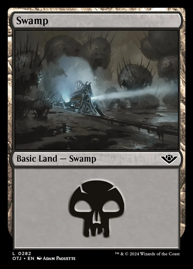 2024 Outlaws of Thunder Junction Swamp #282 common card image