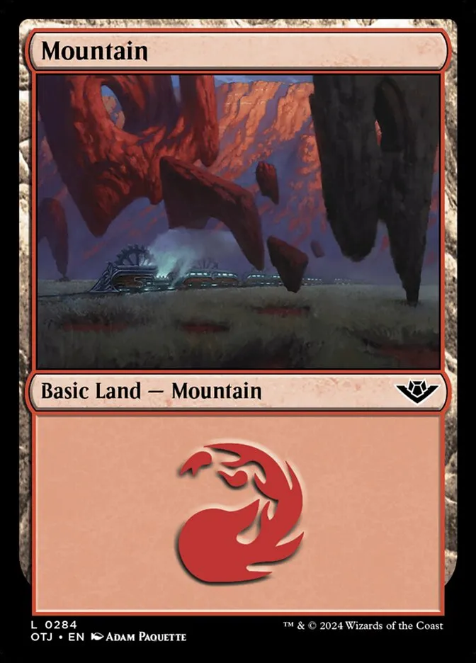 2024 Outlaws of Thunder Junction Mountain #284 common card image
