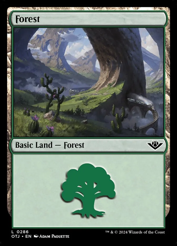 2024 Outlaws of Thunder Junction Forest #286 common card image