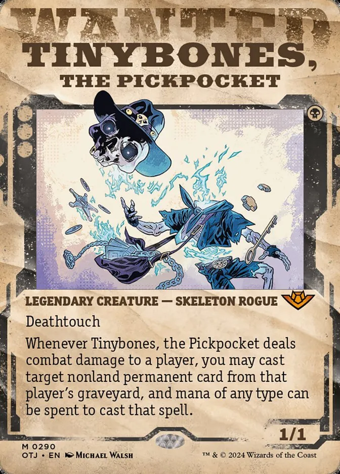 2024 Outlaws of Thunder Junction Tinybones, the Pickpocket #290 mythic card image