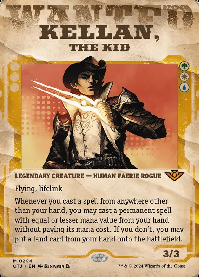 2024 Outlaws of Thunder Junction Kellan, the Kid #294 mythic card image