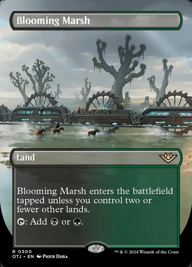 2024 Outlaws of Thunder Junction Blooming Marsh #300 rare card image