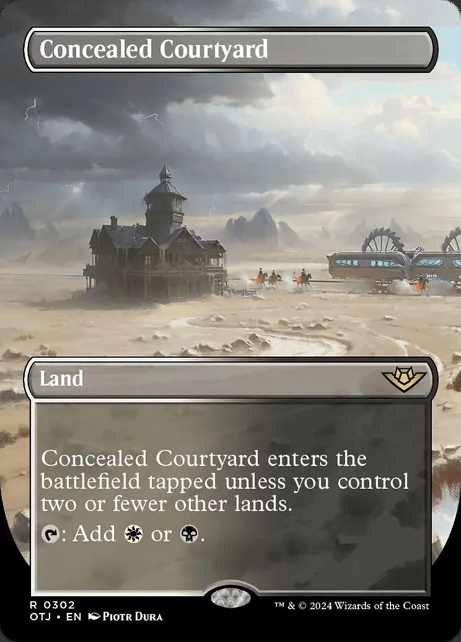 2024 Outlaws of Thunder Junction Concealed Courtyard #302 rare card image