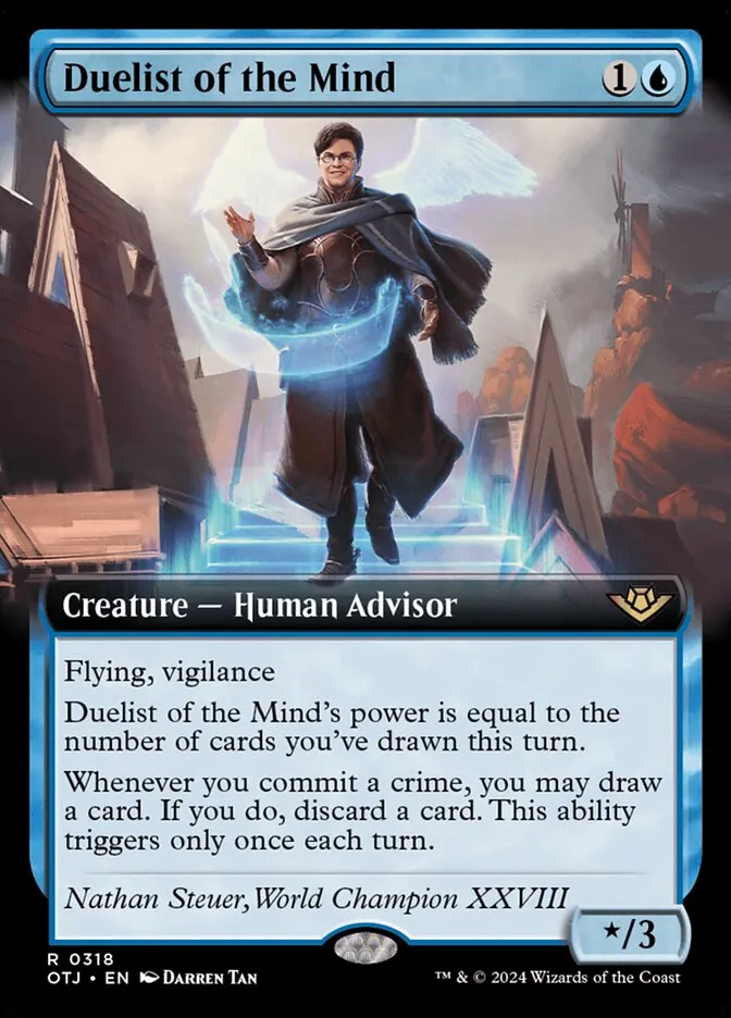 2024 Outlaws of Thunder Junction Duelist of the Mind #318 rare card image