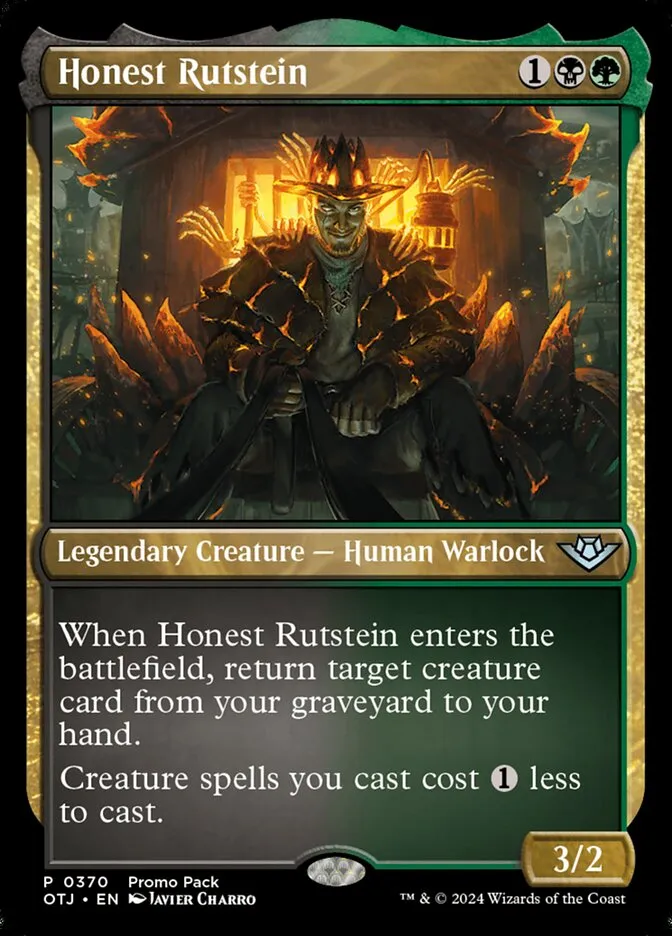 2024 Outlaws of Thunder Junction Honest Rutstein #370 uncommon card image