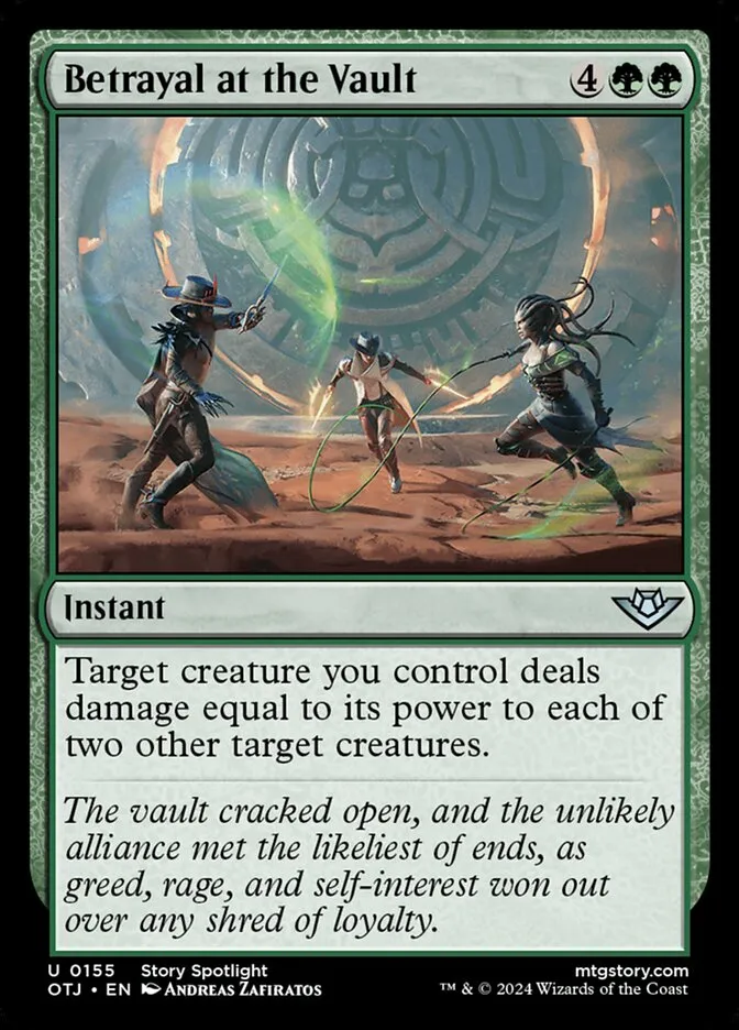 2024 Outlaws of Thunder Junction Betrayal at the Vault #155 uncommon card image