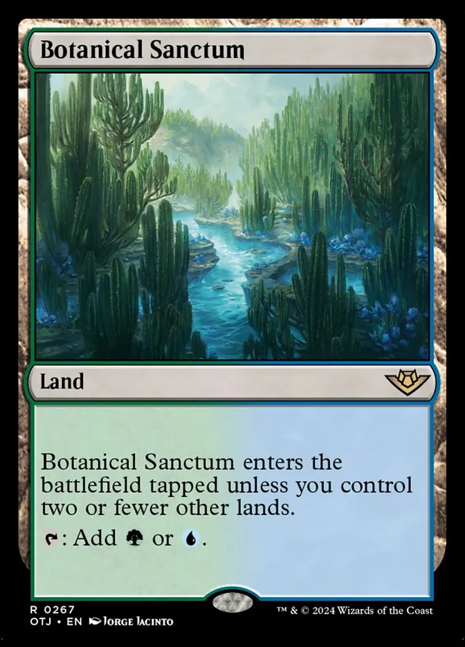 2024 Outlaws of Thunder Junction Botanical Sanctum #267 rare card image