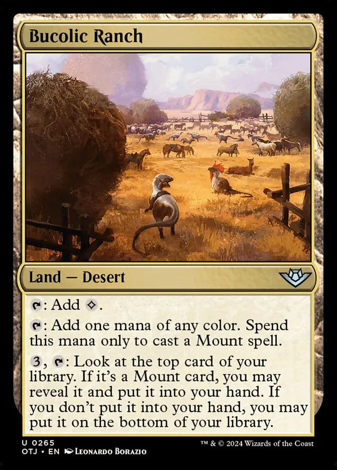 2024 Outlaws of Thunder Junction Bucolic Ranch #265 uncommon card image