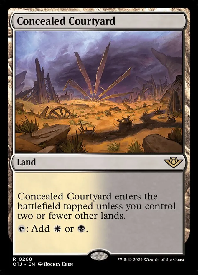 2024 Outlaws of Thunder Junction Concealed Courtyard #268 rare card image