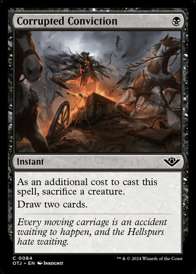 2024 Outlaws of Thunder Junction Corrupted Conviction #84 common card image