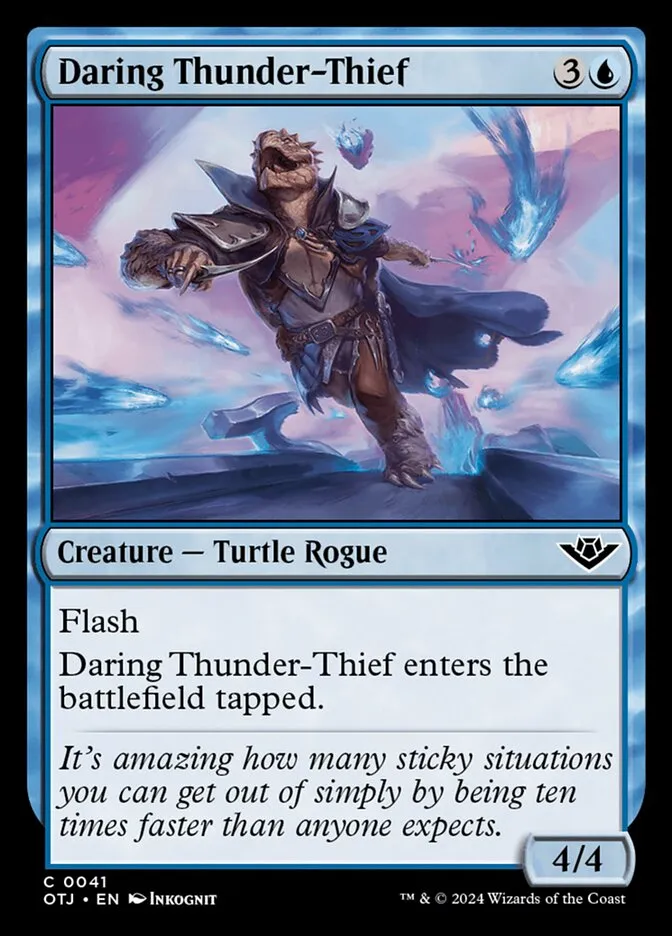 2024 Outlaws of Thunder Junction Daring Thunder-Thief #41 common card image