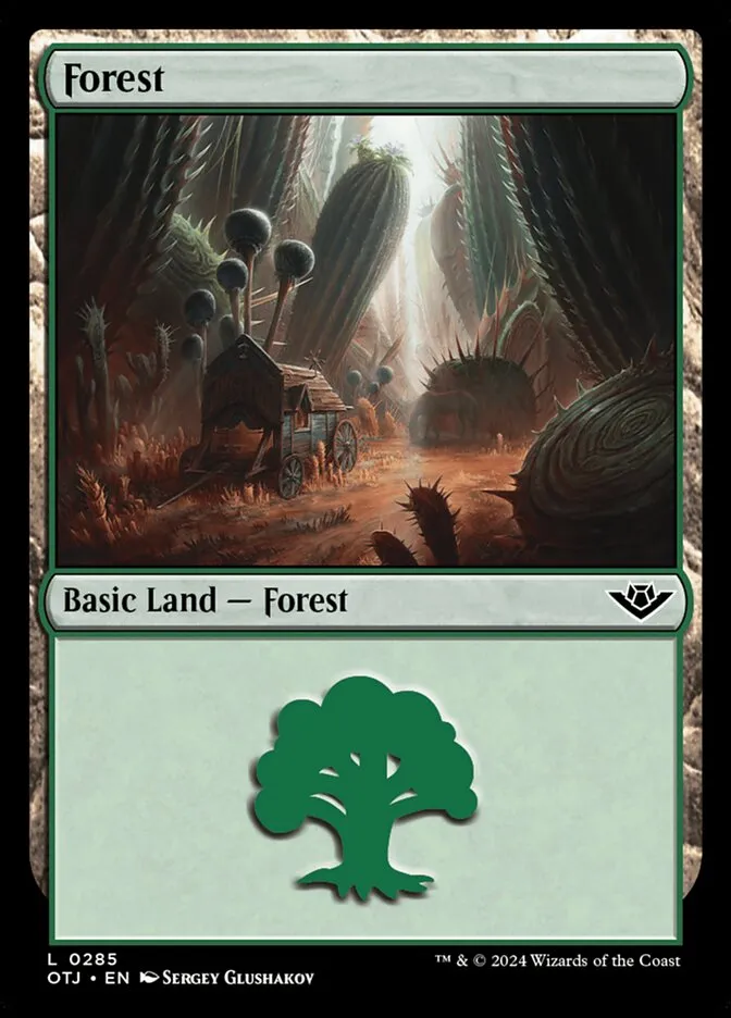 2024 Outlaws of Thunder Junction Forest #285 common card image