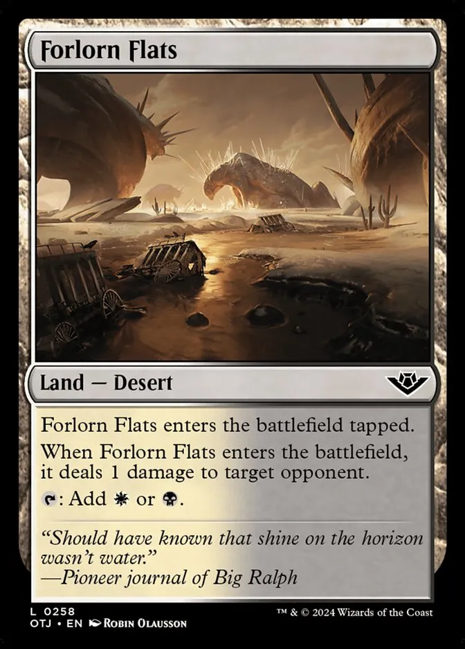 2024 Outlaws of Thunder Junction Forlorn Flats #258 common card image