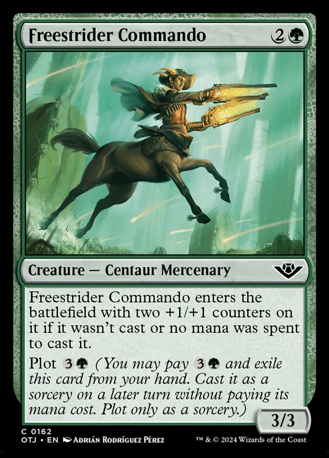 2024 Outlaws of Thunder Junction Freestrider Commando #162 common card image
