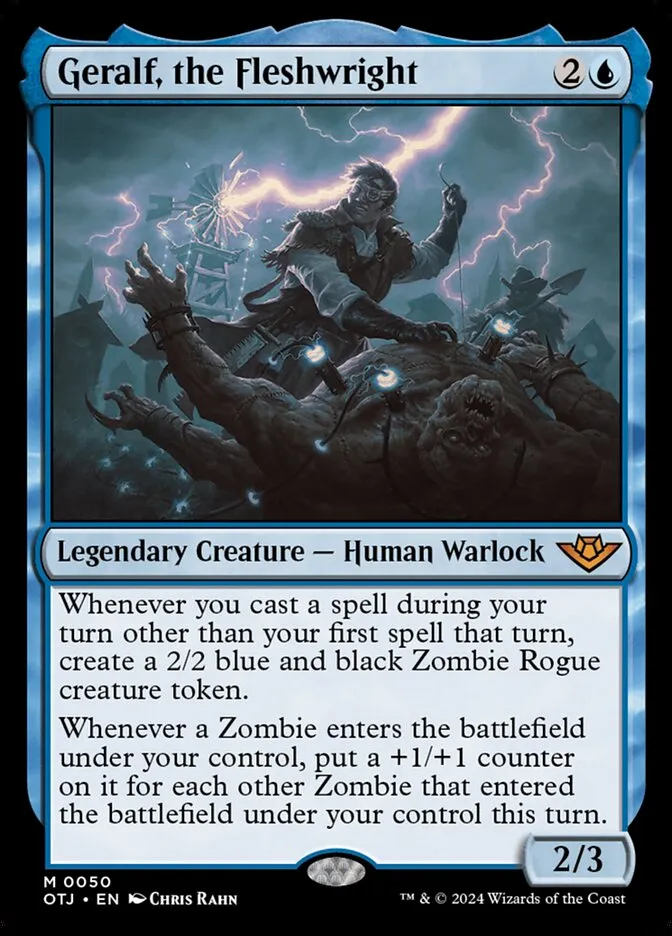 2024 Outlaws of Thunder Junction Geralf, the Fleshwright #50 mythic card image