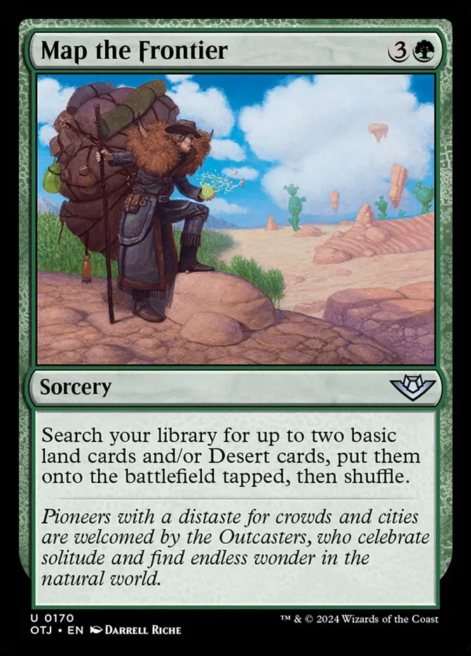 2024 Outlaws of Thunder Junction Map the Frontier #170 uncommon card image