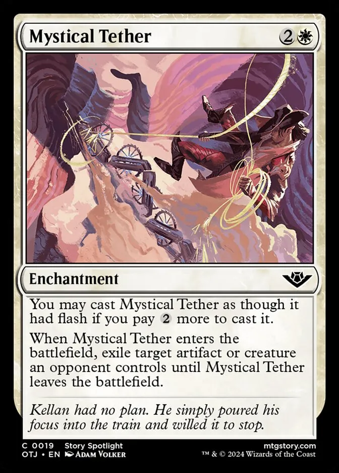 2024 Outlaws of Thunder Junction Mystical Tether #19 common card image