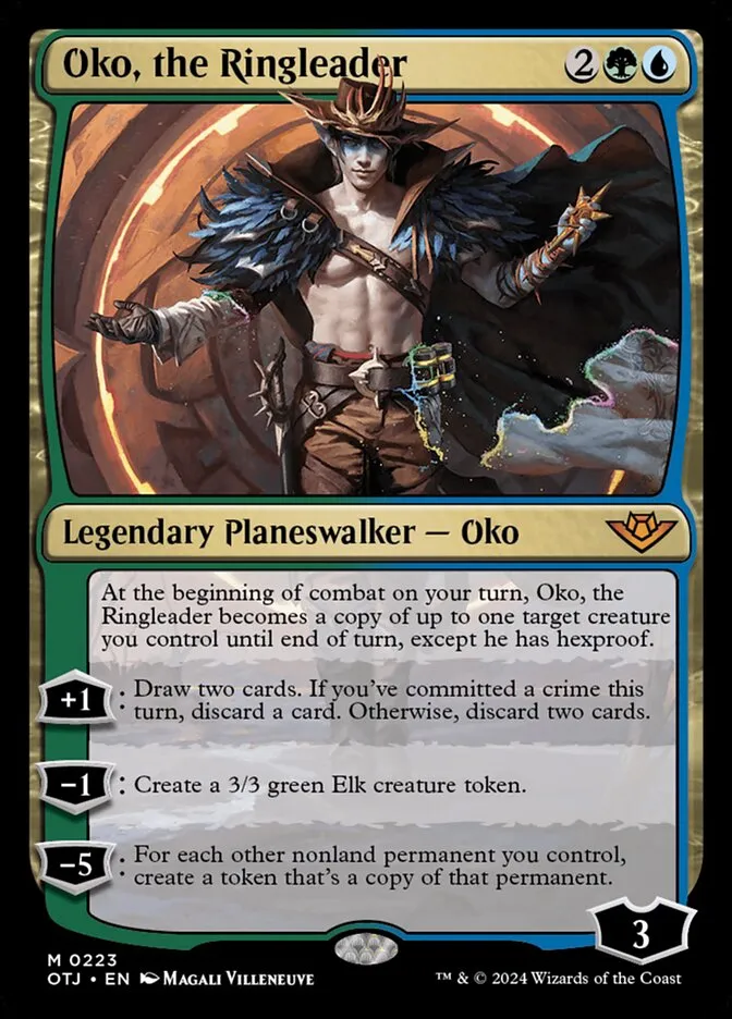 2024 Outlaws of Thunder Junction Oko, the Ringleader #223 mythic card image
