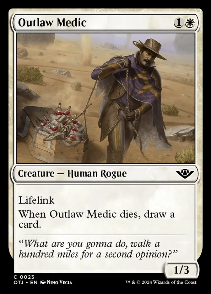 2024 Outlaws of Thunder Junction Outlaw Medic #23 common card image