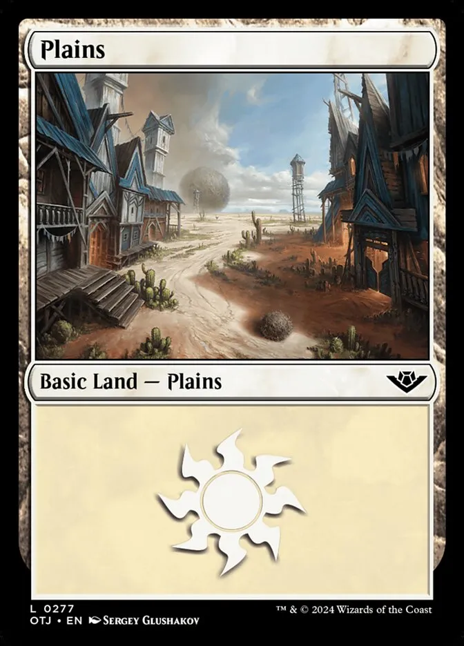 2024 Outlaws of Thunder Junction Plains #277 common card image