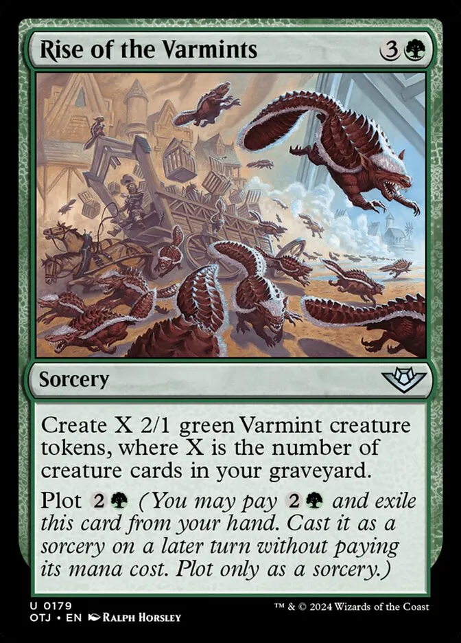 2024 Outlaws of Thunder Junction Rise of the Varmints #179 uncommon card image