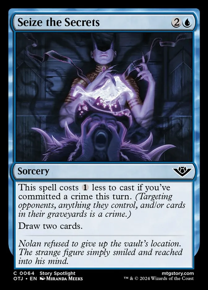2024 Outlaws of Thunder Junction Seize the Secrets #64 common card image