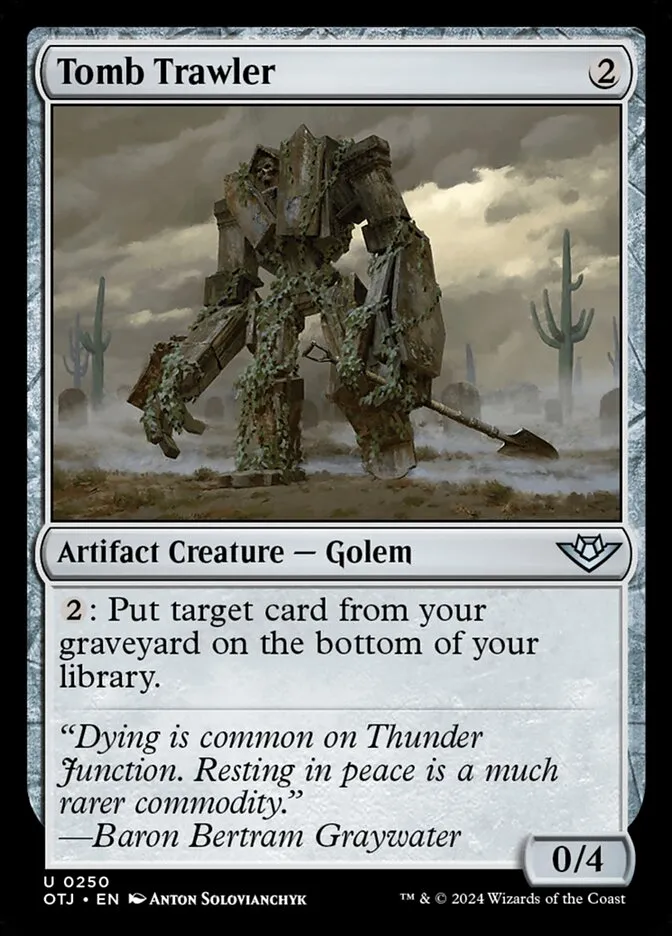2024 Outlaws of Thunder Junction Tomb Trawler #250 uncommon card image