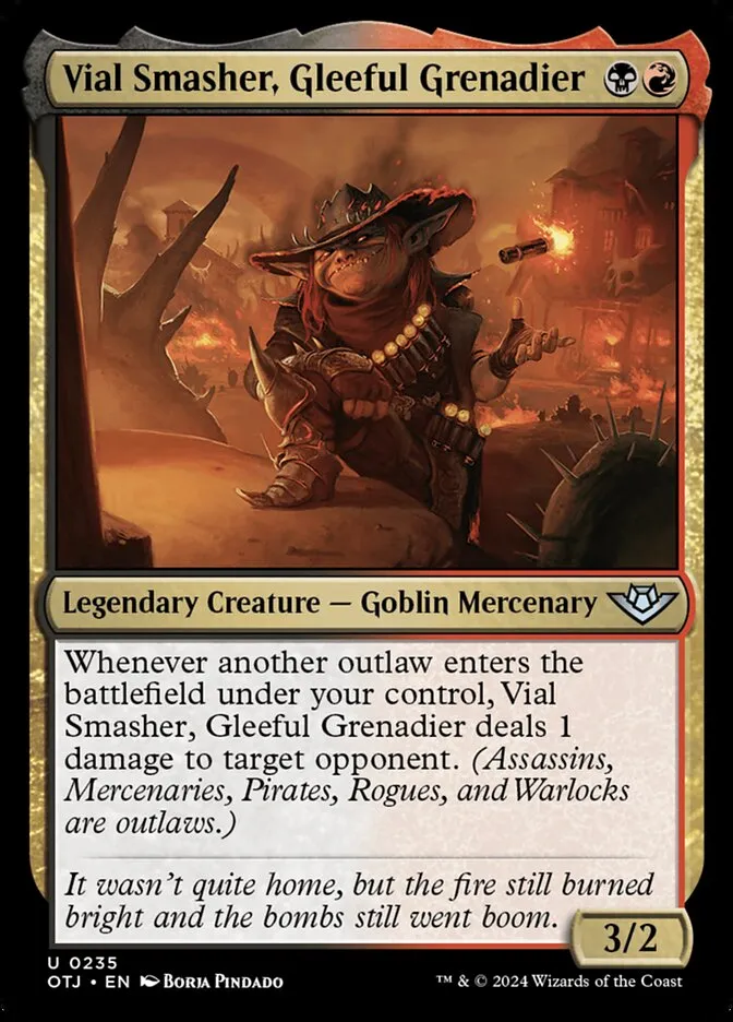 2024 Outlaws of Thunder Junction Vial Smasher, Gleeful Grenadier #235 uncommon card image