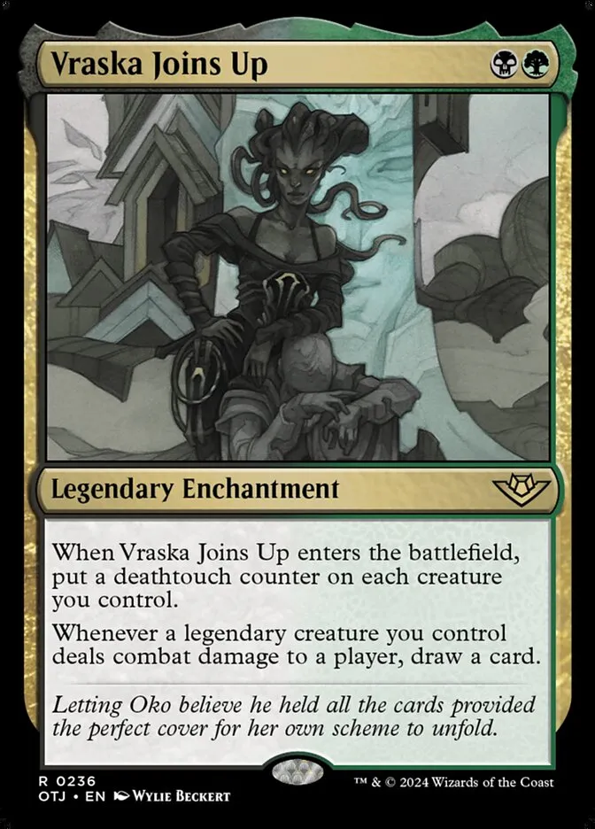2024 Outlaws of Thunder Junction Vraska Joins Up #236 rare card image