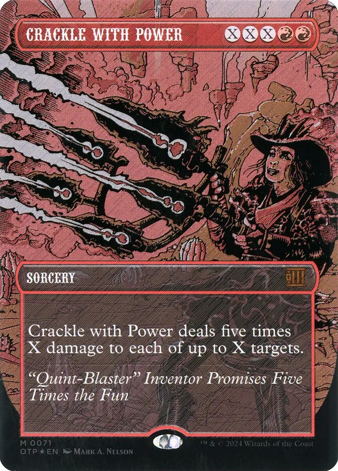 2024 Breaking News Crackle with Power mythic #71 mythic card image