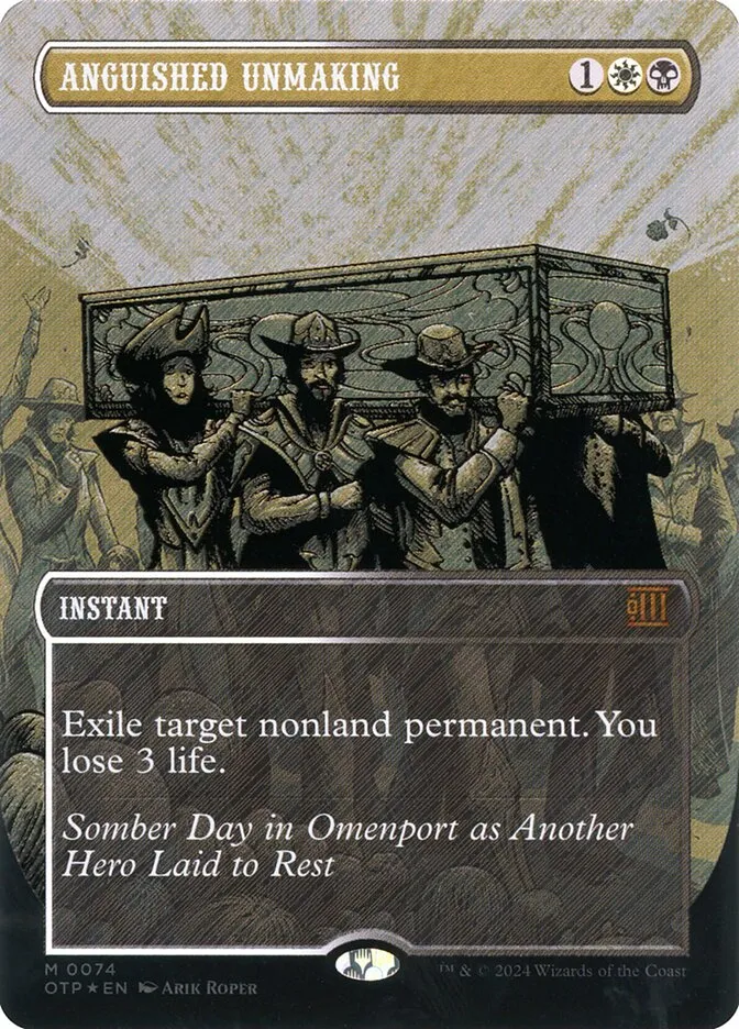 2024 Breaking News Anguished Unmaking mythic #74 mythic card image