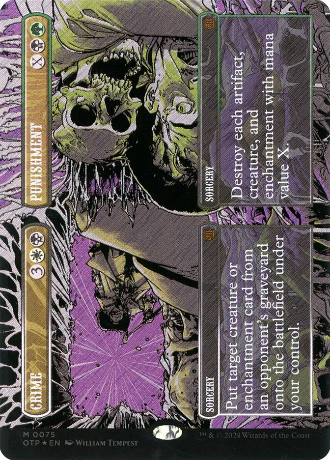 2024 Breaking News Crime // Punishment mythic #75 mythic card image