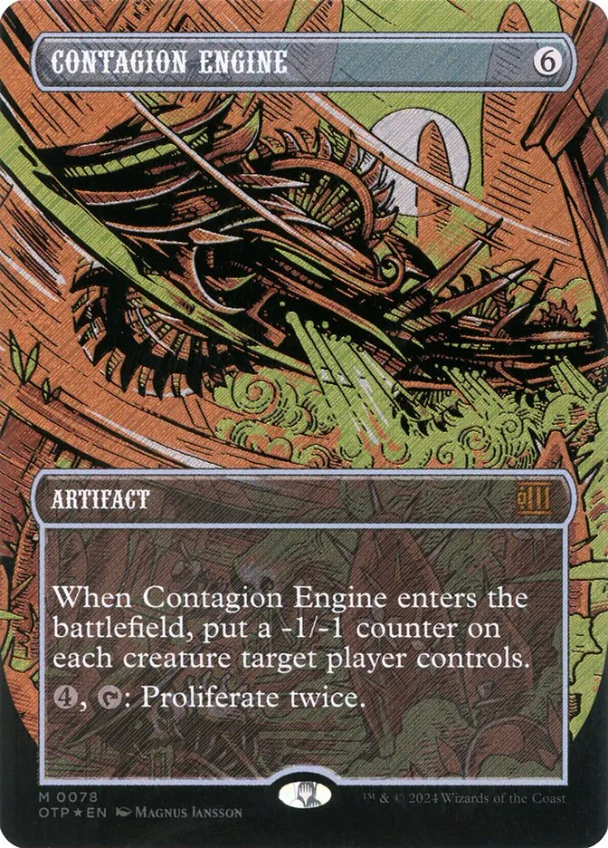 2024 Breaking News Contagion Engine mythic #78 mythic card image