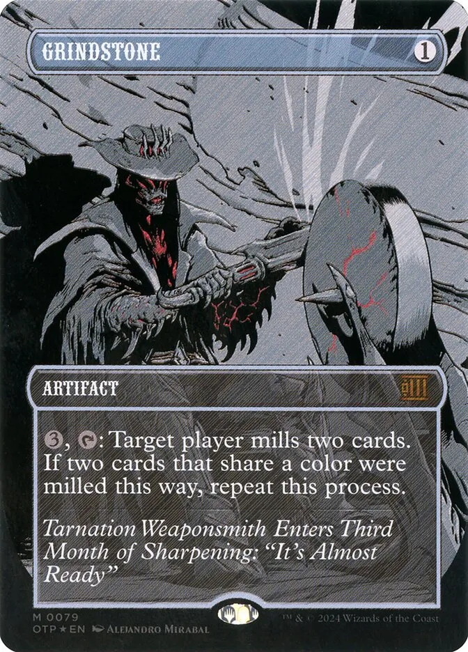 2024 Breaking News Grindstone mythic #79 mythic card image