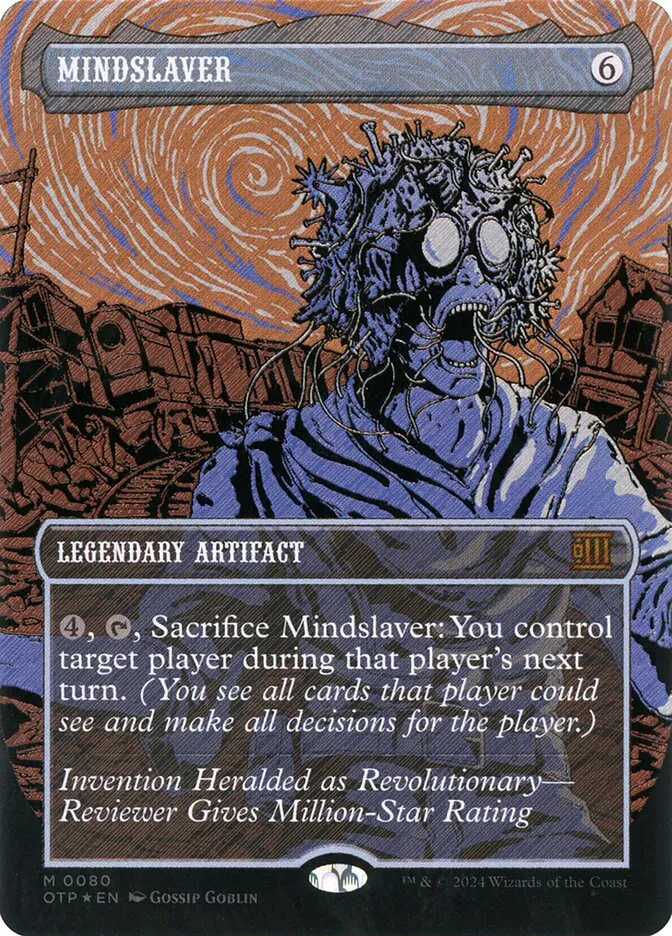 2024 Breaking News Mindslaver mythic #80 mythic card image