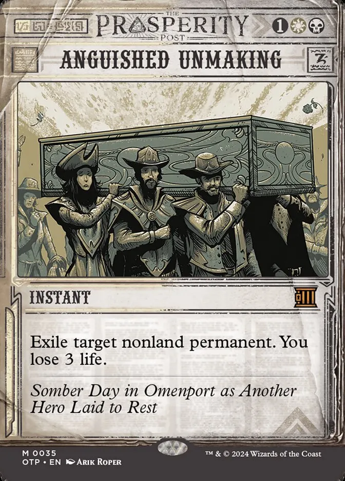 2024 Breaking News Anguished Unmaking mythic #35 mythic card image