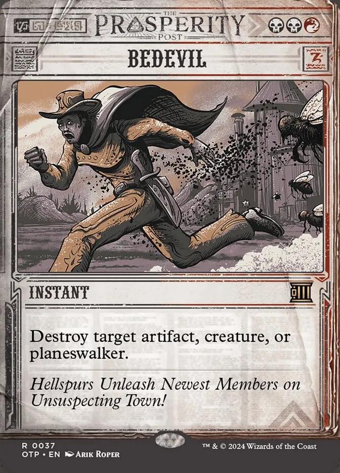 2024 Breaking News Bedevil rare #37 rare card image