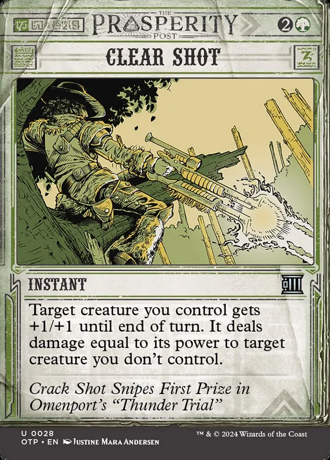 2024 Breaking News Clear Shot uncommon #28 uncommon card image