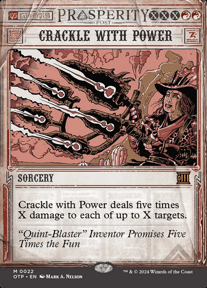 2024 Breaking News Crackle with Power mythic #22 mythic card image