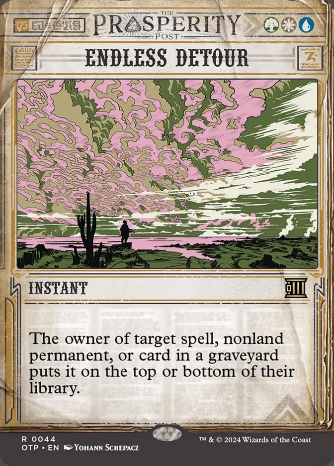2024 Breaking News Endless Detour rare #44 rare card image
