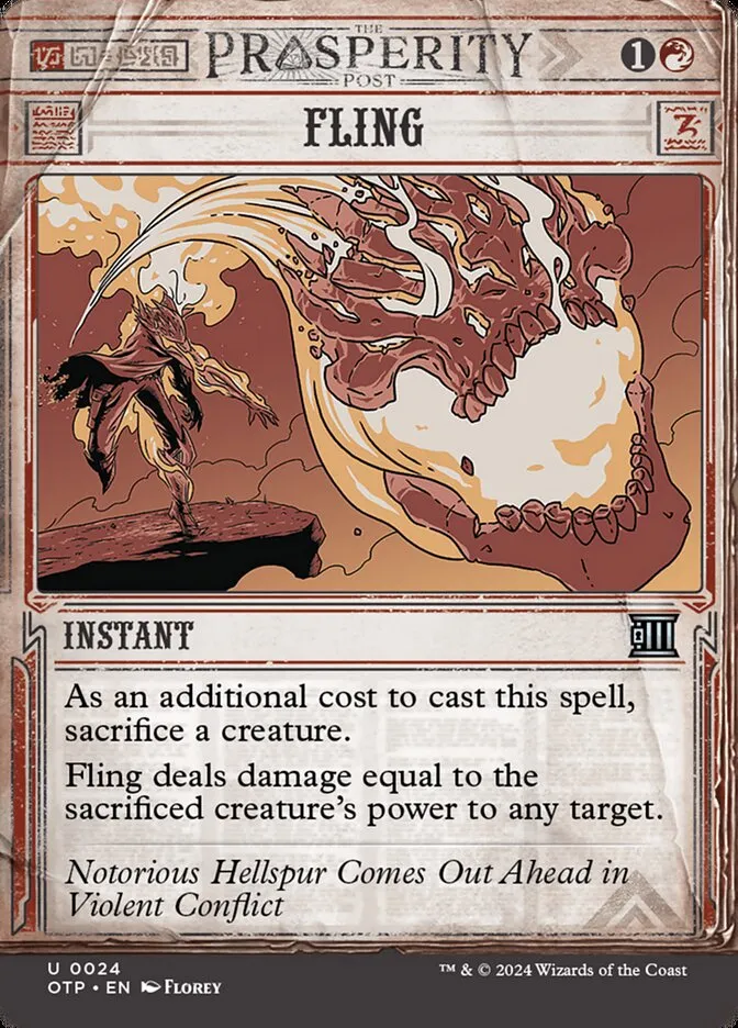 2024 Breaking News Fling uncommon #24 uncommon card image