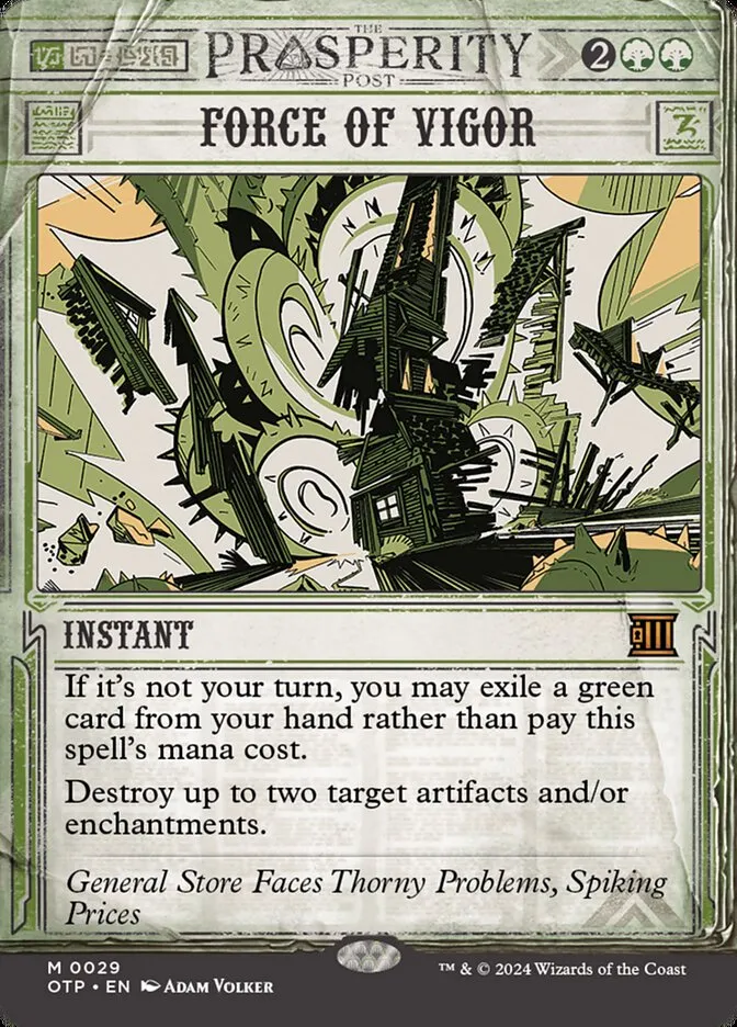 2024 Breaking News Force of Vigor mythic #29 mythic card image