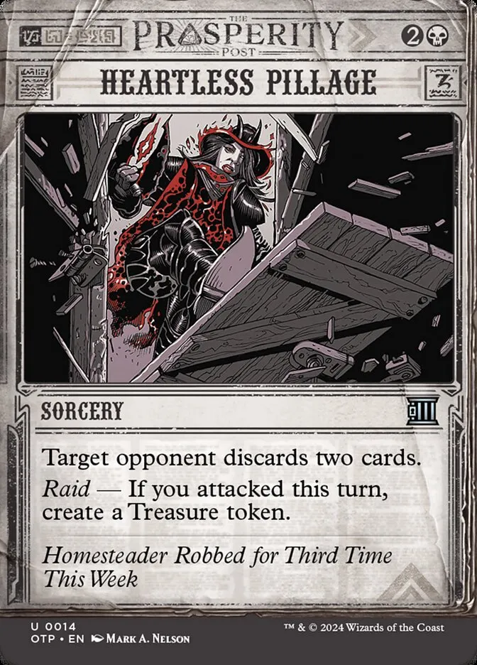 2024 Breaking News Heartless Pillage uncommon #14 uncommon card image