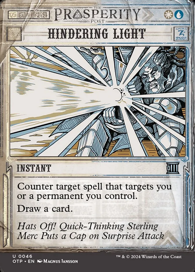 2024 Breaking News Hindering Light uncommon #46 uncommon card image
